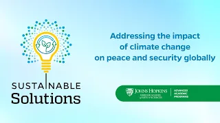 Addressing the impact of climate change on peace and security globally