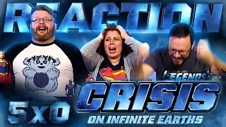 Legends of Tomorrow 5x0 REACTION!! "Crisis on Infinite Earths: Part Five"