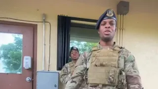 Asking Security Forces if they need anything