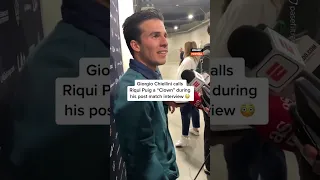 Giorgio Chiellini called Riqui Puig a “payaso” which translates to Clown.#shorts#viral