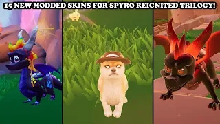 15 MODDED SKINS FOR SPYRO REIGNITED TRILOGY! Dark Spyro, Reversed Spyro & More! PC Mods Compilation!