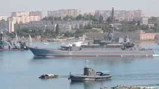 Генеральная репетиция парада кораблей в честь Дня ВМФ в Севастополе