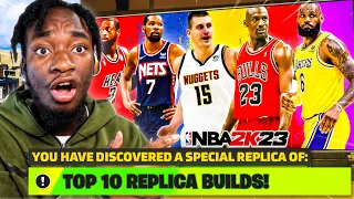 THESE ARE THE TOP 10 BEST REPLICA BUILDS TO MAKE ON NBA 2K23! BEST EASTER EGG BUILDS TO MAKE 2K23