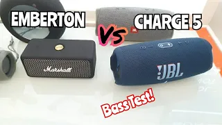 JBL Charge 5 vs. Marshall Emberton-Same Price Range | Bass Sound Test