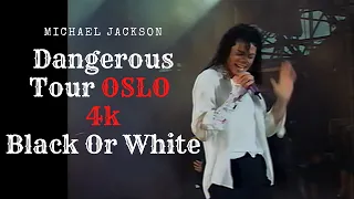 Michael Jackson Dangerous Tour OSLO 4k black or white