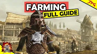 SKYRIM FARMING ULTIMATE GUIDE - Perfect For Survival! Goldenhills - Unquite Dead Quest Walkthrough!