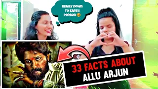 33 Facts About Allu Arjun | Reaction By Rajasthani Girls
