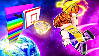 ¡ENCESTÉ desde EL ESPACIO en ROBLOX!!! 🏀🔥 (Super Dunk)