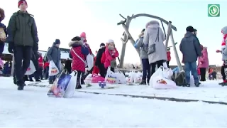 Масленица - праздник для детей-сирот и детей-переселенцев в парке Киевская Русь