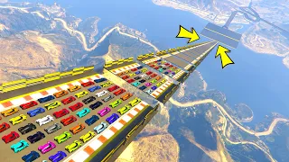 GTA 5 ONLINE 🐷 LARGA DISTANZA INFINITA MULTIVEICOLO CON MEGA RAMPA E PARKOUR !!! 🐷DAJE !!