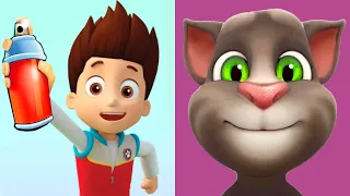 Paw Patrol 3D vs Talking Tom Cat Virtual Pets Simulator