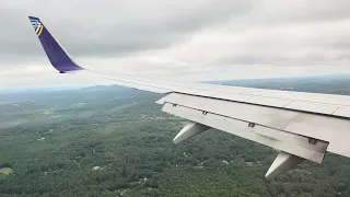 Avelo Airlines 737-800 Inaugural Flight Landing in Manchester, NH (MHT)