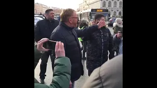 Протесты в Санкт-Петербурге 31 января - Милонов ты ГОВНО