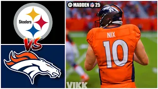 Steelers vs Broncos Week 2 Simulation (Madden 25 Rosters)