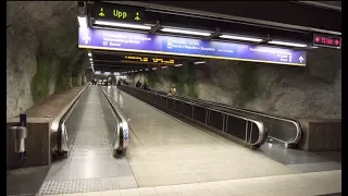 Sweden, Stockholm, subway ride from T-Centralen to Fridhemsplan,