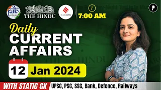 12 January Current Affairs 2024 | Daily Current Affairs | Current Affairs Today