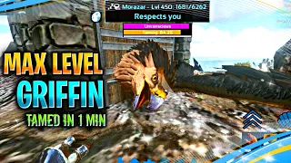 Ark Mobile Max Level Griffin Taming | In 1 Minute | ARK Mobile Max Level Griffin Trapping and Taming