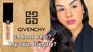 NEW GIVENCHY PRISME LIBRE SKIN LOVING MATTE FOUNDATION | 13 Hour Wear Test on DRY Skin