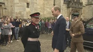 William opens new Longwall Library at Oxford University's Magdalen College