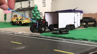 Hot Wheels Ram Back From Work, with Trailer