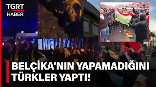 PKK Provokasyonunu Belçika Polisi İzledi! Gurbetçi Türkler Müdahale Etti - TGRT Haber