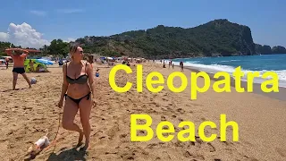 4K Cleopatra Beach Alanya Türkiye 2023 | Beach Walk Alanya Turkey🌴 #turkey #cleopatra #kleopatra