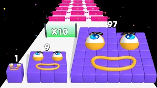 NumberBlock Run 3D - Blocks And Numbers (ASMR Gameplay)