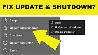 How To Remove - Update And Shutdown - How To Remove Update And Restart Option In Windows 10