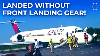 Delta Air Lines Boeing 717 Lands In Charlotte Without Nose Landing Gear