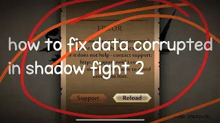 how to fix data corrupted in shadow fight 2