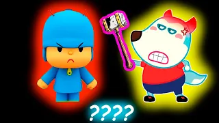 Pocoyo & Wolfoo  I Don't Wanna Play With You Anymore!  Sound Variations in 33 Seconds 1