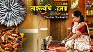 Sardine Fish Curry | Fish fry | तारल्यांचा मोटला | Village Cooking Maharashtra | Red Soil Stories