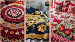 new collection for crochet bedsheet very gorgeous collection#fashion#trending #2024#crochet #new