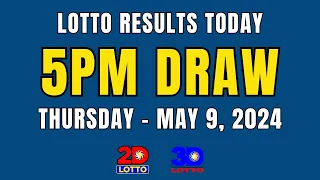 PCSO Lotto Result Today Live 5PM Draw May 9, 2024 (Thursday) Ez2 2D | Swertres 3D | Lotto