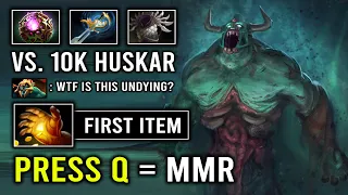 How to Boost MMR By Pressing Q on Undying -2 Sec CD Decay Unlimited Spam Vs 10K Huskar Dota 2