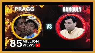 13 years  GM Praggnanandhaa defeated GM Ganguly on Tata Steel Chess India Blitz 2018
