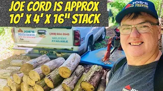 FIREWOOD | Splitting elm/ash rounds into JPF truck