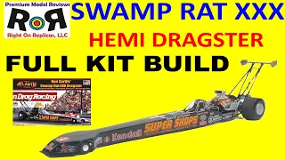 Don Garlits’ Swamp Rat XXX Dragster 1:25 Scale Atlantis H7152 -Full Build & Review