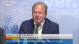 Streikdelegiertenkonferenz: Frank Bsirske zum Kita-Streik am 10.08.2015