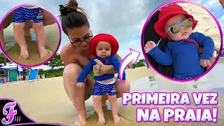 PRIMEIRA VEZ DO RAVI NA PRAIA! - Fran Japa