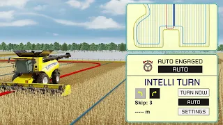 IntelliTurn™ | Intelligent Automatic End of Row Turn System for #NewHolland Combines
