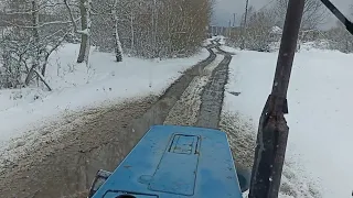 МТЗ-82 чистка доріг від снігу