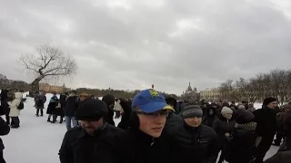 Митинг памяти Бориса Немцова в Санкт-Петербурге 27 февраля