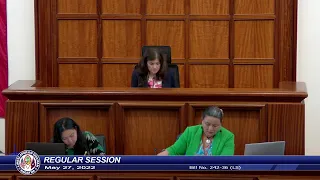 36th Guam Legislature Regular Session - May 27, 2022 PM