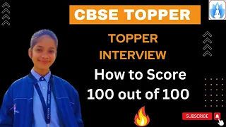 Class-10th CBSE topper Interview/ How to Score 100/100 in SST