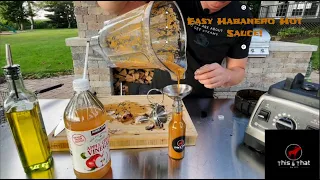 Easy Habanero Hot Sauce / How to make hot sauce in minutes.