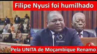 Presidente Filipe Nyusi do MPLA de Moçambique, foi humilhado pela UNITA de Moçambique Renamo