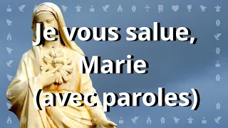 Je vous salue Marie, comblée de grâce | Chant catholique avec paroles pour le Carême et Pâques