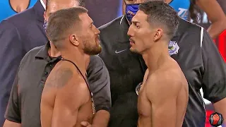 VASYL LOMACHENKO VS TEOFIMO LOPEZ - INTENSE FULL WEIGH IN & FACE OFF VIDEO!