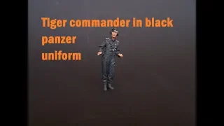 Painting 1/35 WSS Tiger commander in black panzer uniform